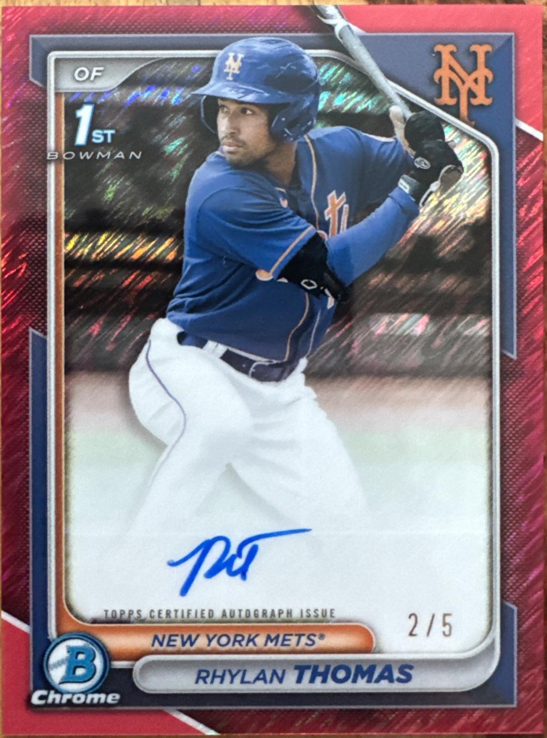 Rhylan Thomas [Red Shimmer Refractor] #CPA-RTH