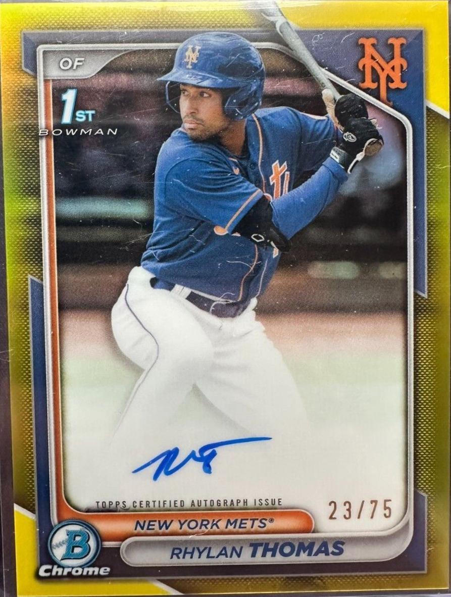 Rhylan Thomas [Yellow Refractor] #CPA-RTH