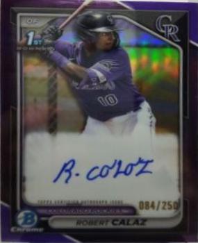 Robert Calaz [Purple Refractor] #CPA-RCA