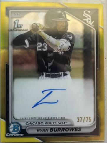 Ryan Burrowes [Yellow Refractor] #CPA-RBU