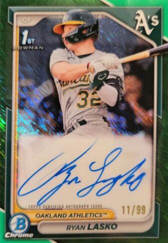 Ryan Lasko [Shimmer Green Refractor] #CPA-RLAS