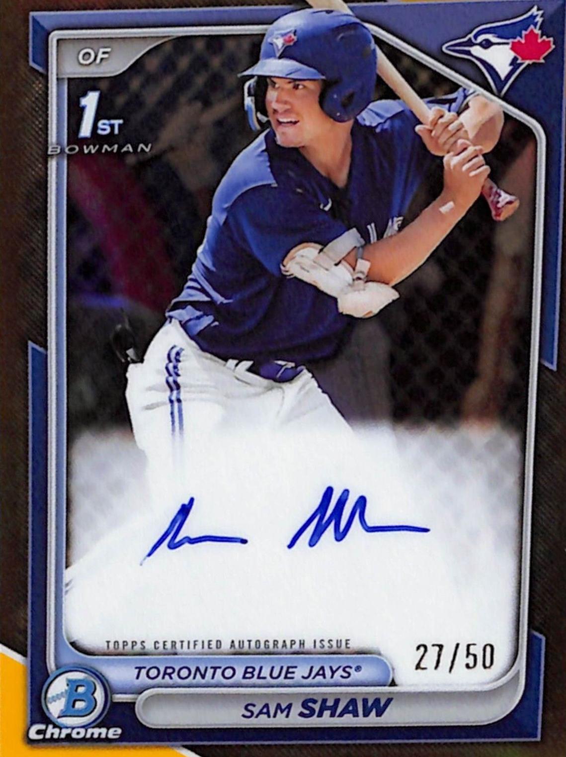 Sam Shaw [Gold Refractor] #CPA-SS