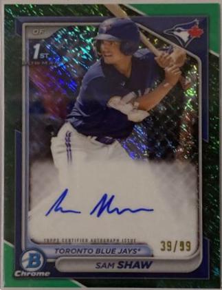 Sam Shaw [Shimmer Green Refractor] #CPA-SS