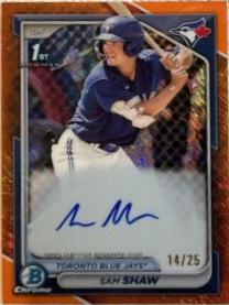 Sam Shaw [Shimmer Orange Refractor] #CPA-SS
