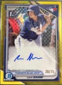 Sam Shaw [Yellow Refractor] #CPA-SS