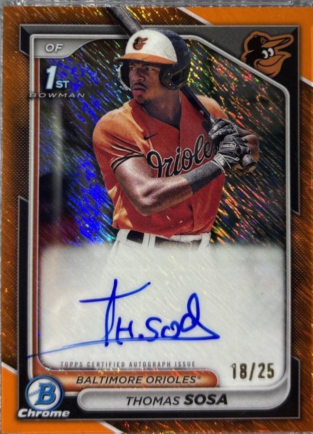 Thomas Sosa [Shimmer Orange Refractor] #CPA-TS