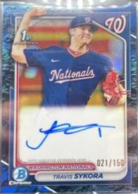 Travis Sykora [Blue Lunar Refractor] #CPA-TSY