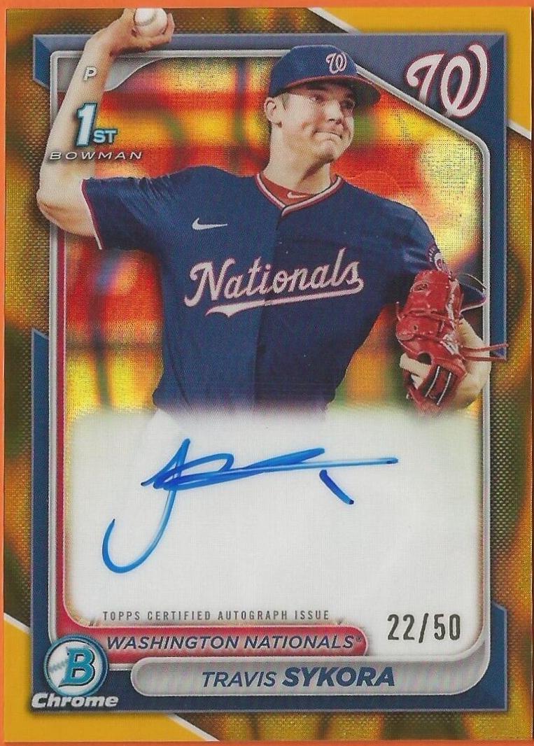 Travis Sykora [Gold Lava Refractor] #CPA-TSY