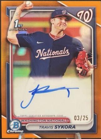 Travis Sykora [Orange Wave Refractor] #CPA-TSY