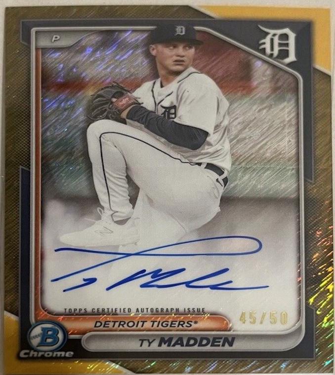 Ty Madden [Shimmer Gold Refractor] #CPA-TM