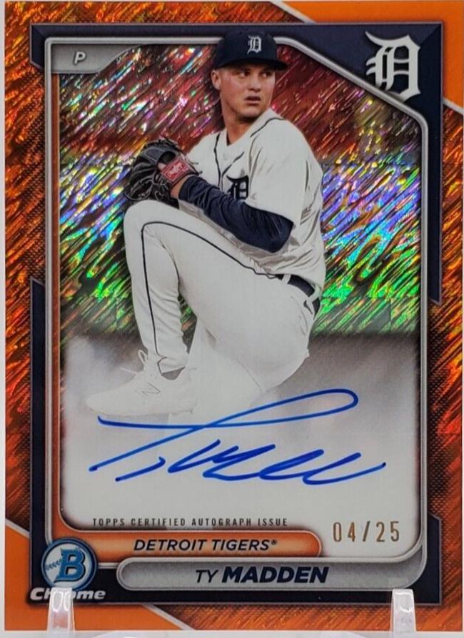 Ty Madden [Shimmer Orange Refractor] #CPA-TM