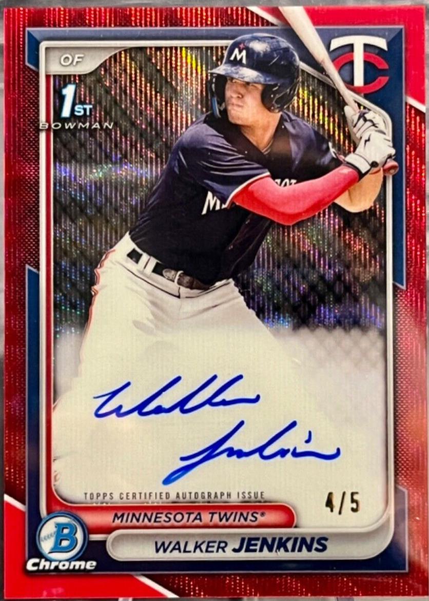 Walker Jenkins [Red Wave Refractor] #CPA-WJ