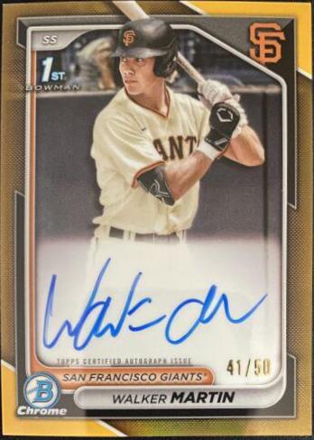 Walker Martin [Gold Refractor] #CPA-WM