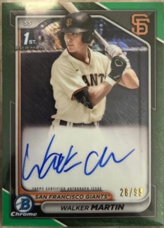 Walker Martin [Green Grass Refractor] #CPA-WM