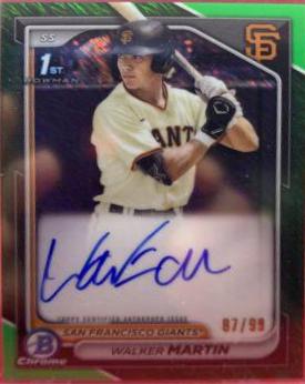Walker Martin [Shimmer Green Refractor] #CPA-WM