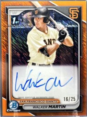 Walker Martin [Shimmer Orange Refractor] #CPA-WM