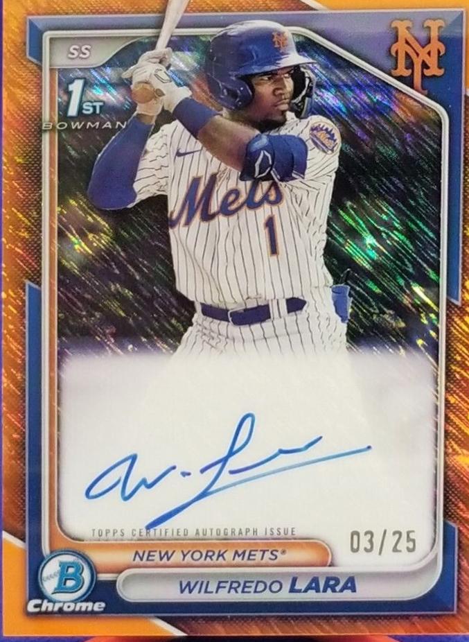 Wilfredo Lara [Shimmer Orange Refractor] #CPA-WL