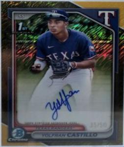 Yolfran Castillo [Shimmer Gold Refractor] #CPA-YC