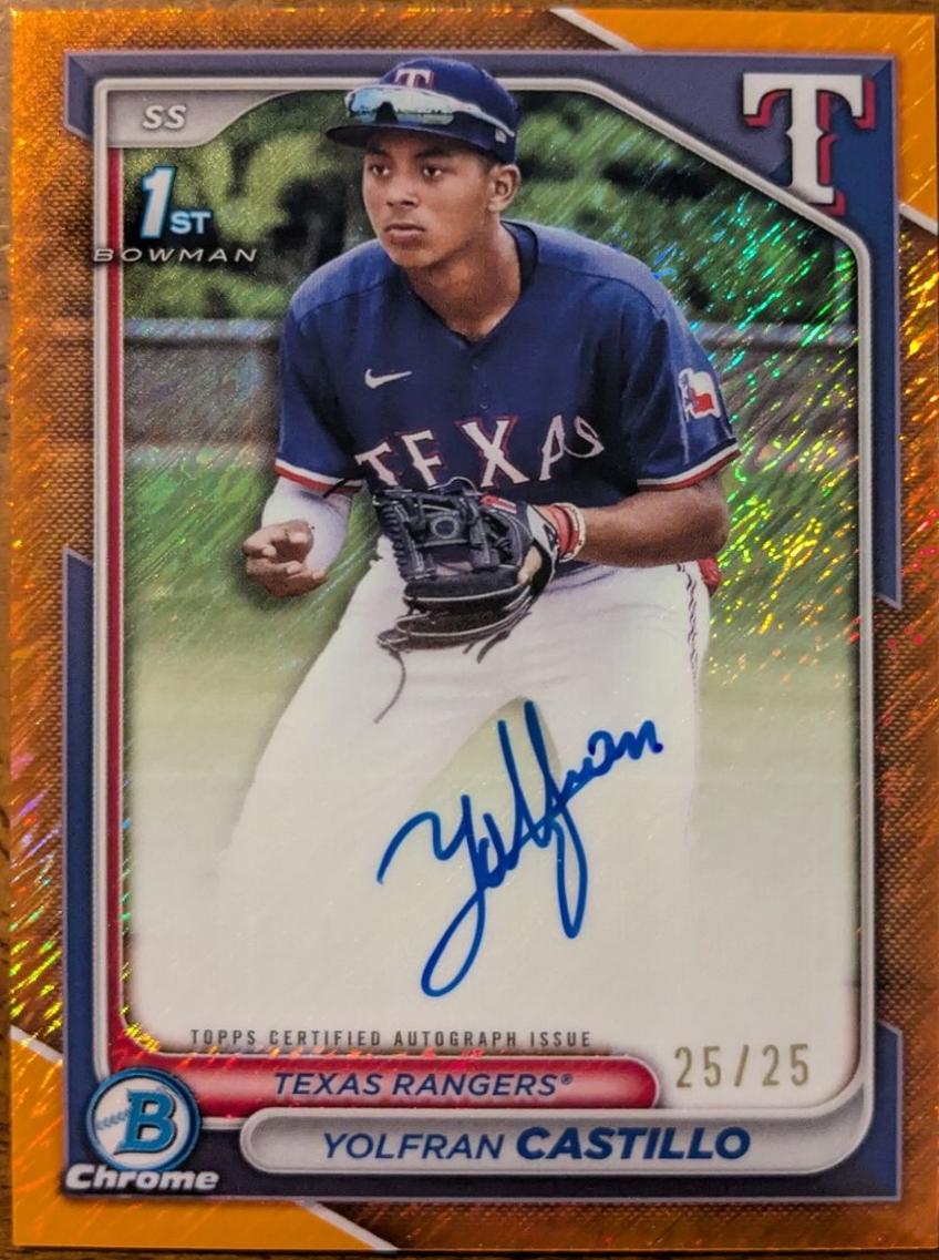 Yolfran Castillo [Shimmer Orange Refractor] #CPA-YC