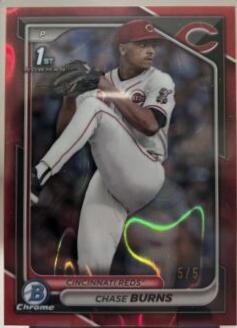 Chase Burns [Red Lava Refractor] #BDC-55