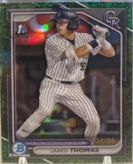 Jared Thomas [Green Grass Refractor] #BDC-11