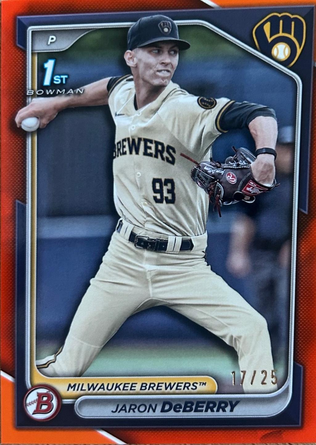 Jaron DeBerry [Orange Refractor] #BDC-6