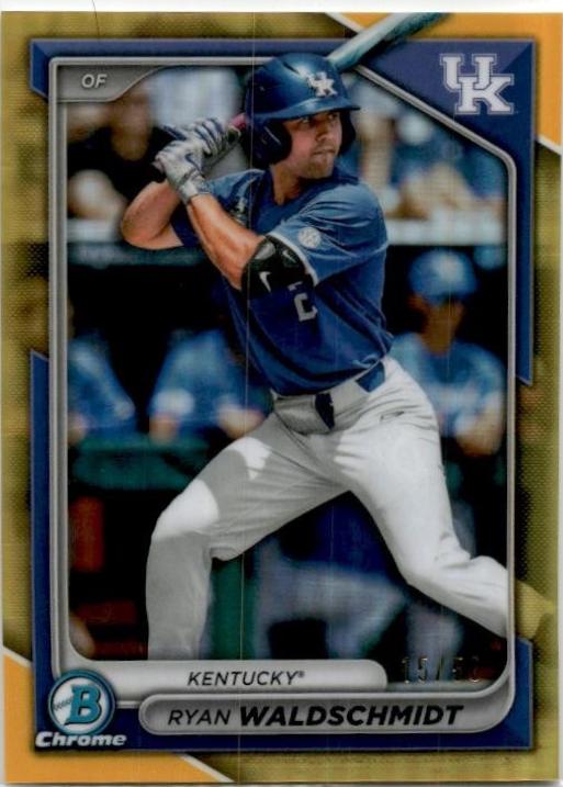 Ryan Waldschmidt [Gold Refractor College Variation] #BDC-18