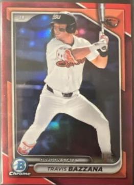 Travis Bazzana [Red Refractor College Variation] #BDC-1
