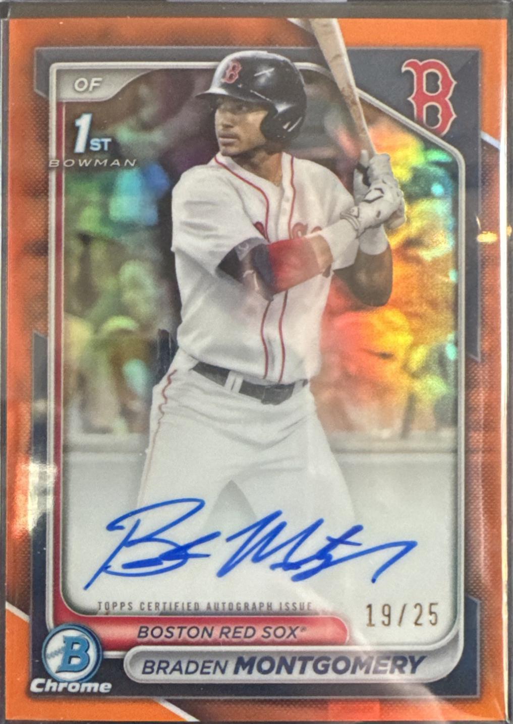 Braden Montgomery [Orange Refractor] #CPA-BM