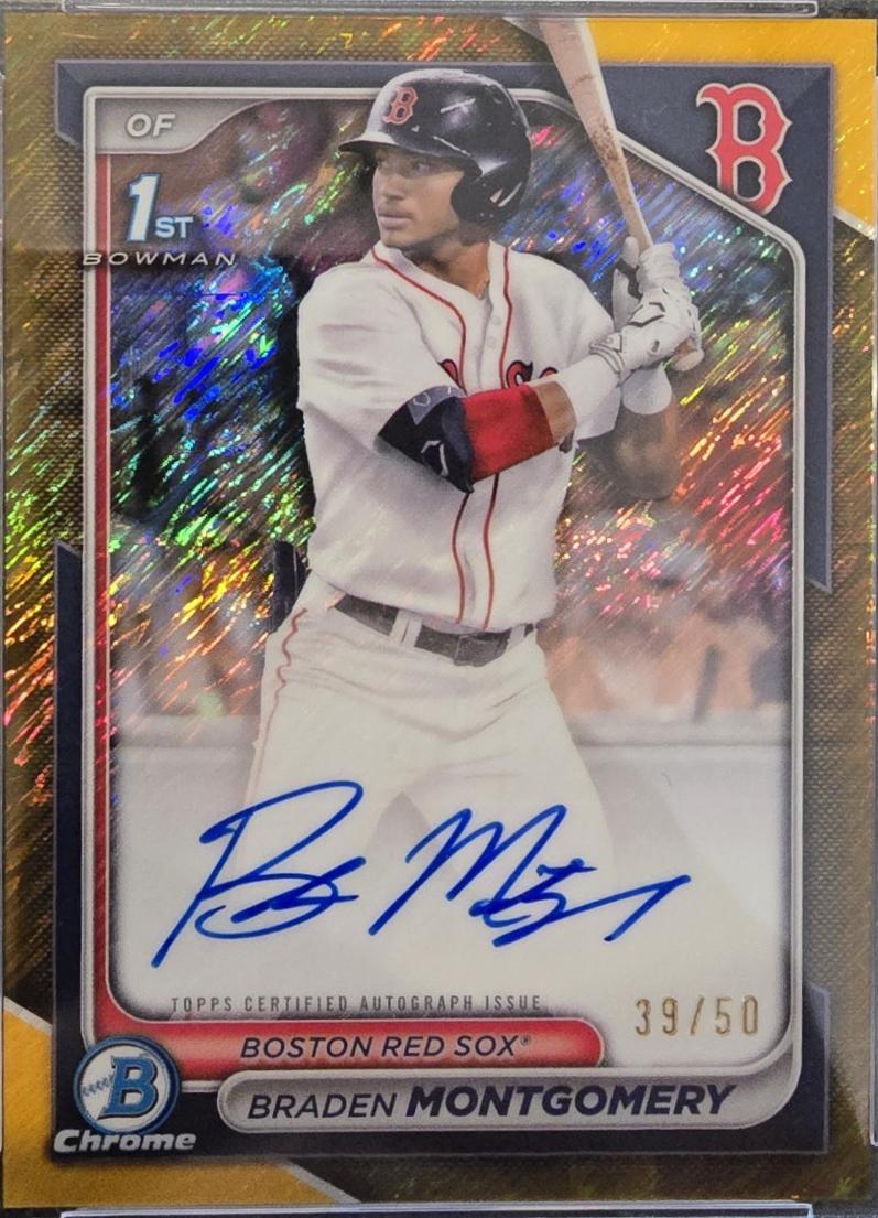 Braden Montgomery [Shimmer Gold Refractor] #CPA-BM