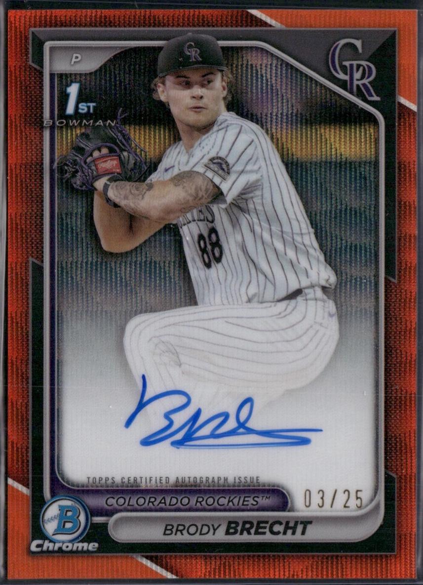 Brody Brecht [Orange Wave Refractor] #CPA-BBR
