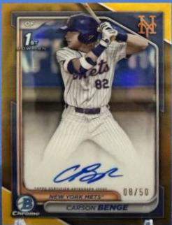 Carson Benge [Gold Refractor] #CPA-CBG