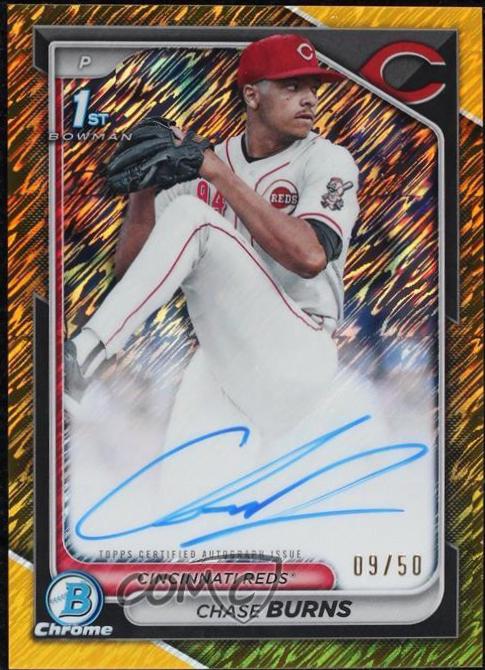 Chase Burns [Shimmer Gold Refractor] #CPA-CB