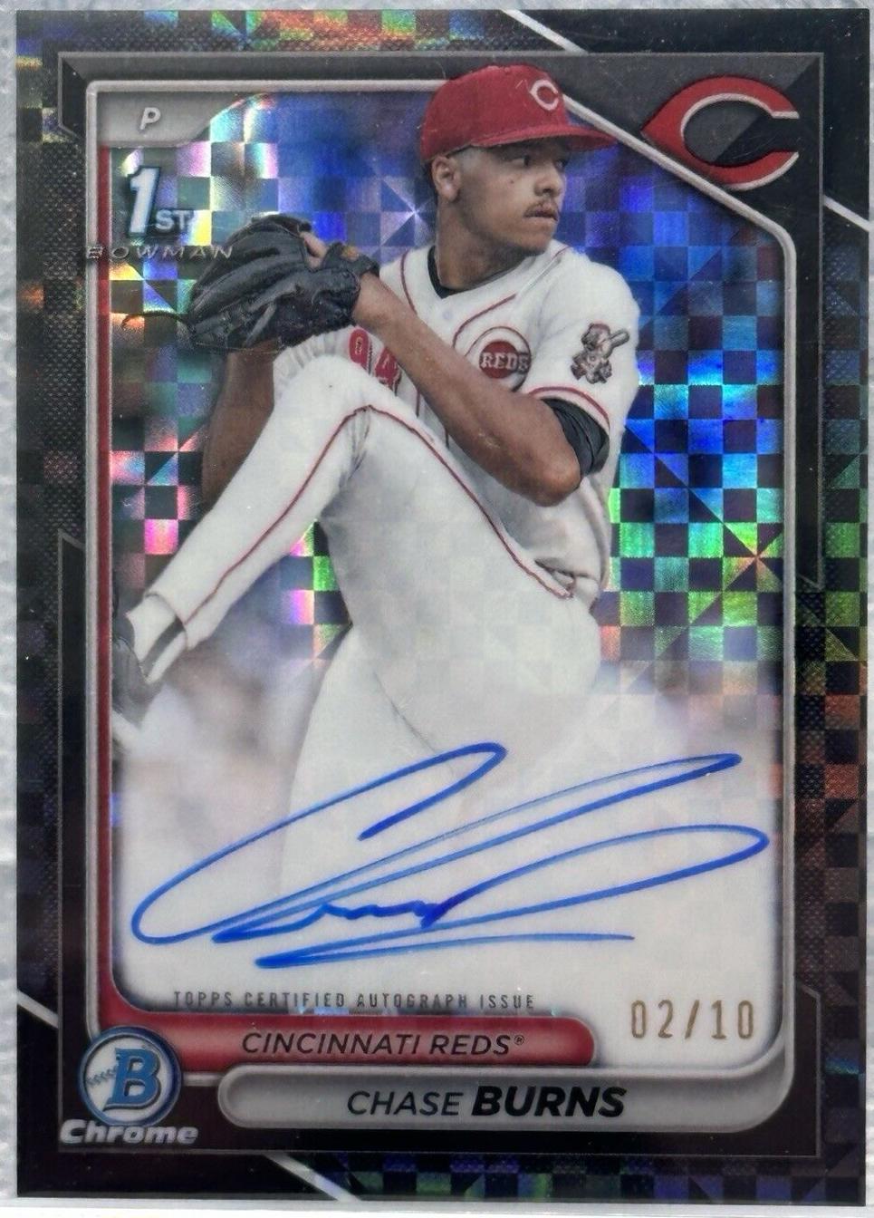Chase Burns [X-fractor Black] #CPA-CB
