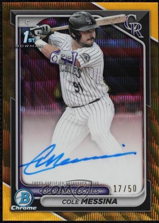 Cole Messina [Gold Wave Refractor] #CPA-CME