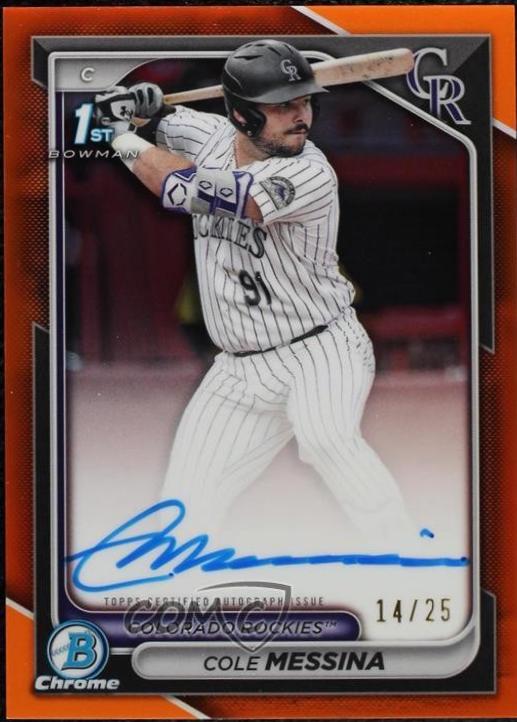 Cole Messina [Orange Refractor] #CPA-CME