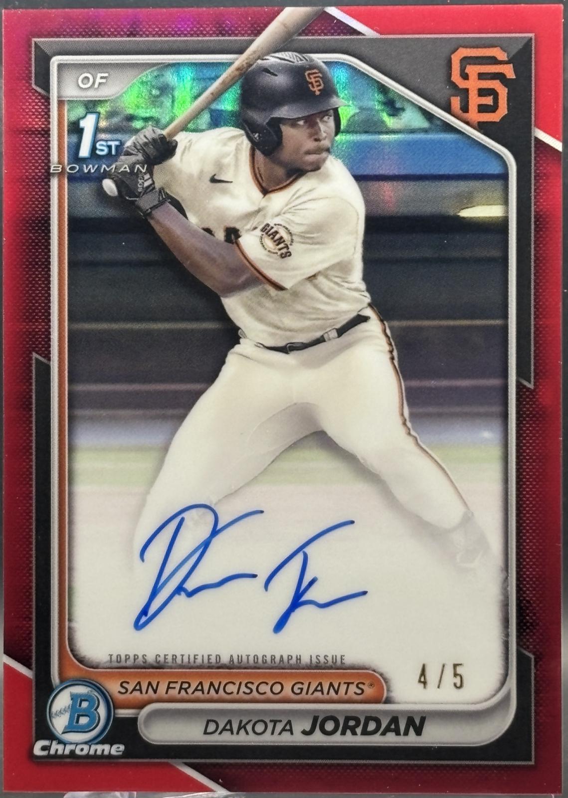Dakota Jordan [Red Refractor] #CPA-DJ