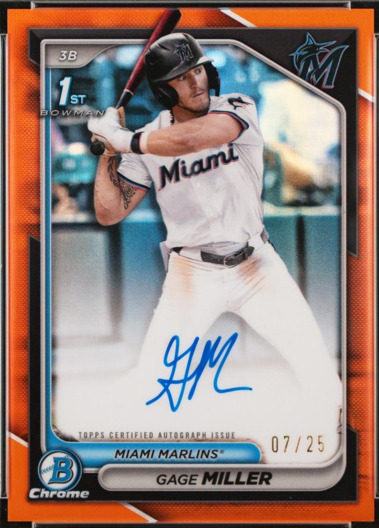 Gage Miller [Orange Refractor] #CPA-GM