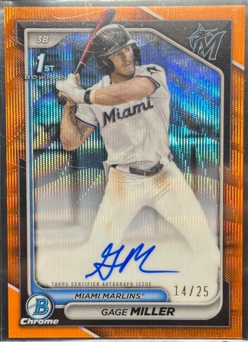 Gage Miller [Orange Wave Refractor] #CPA-GM