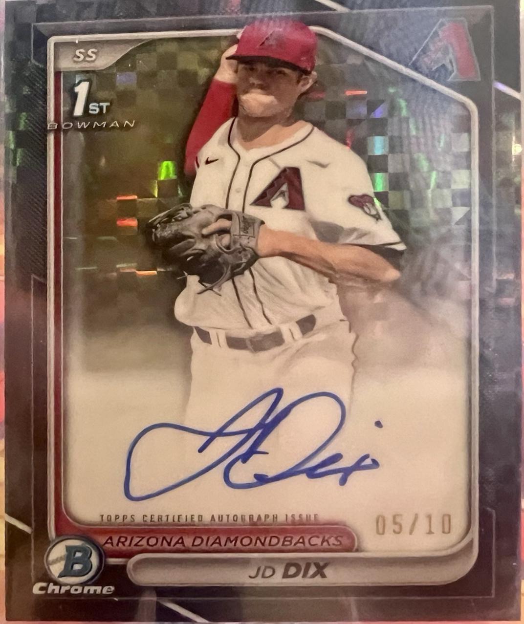 JD Dix [Black Refractor] #CPA-JD