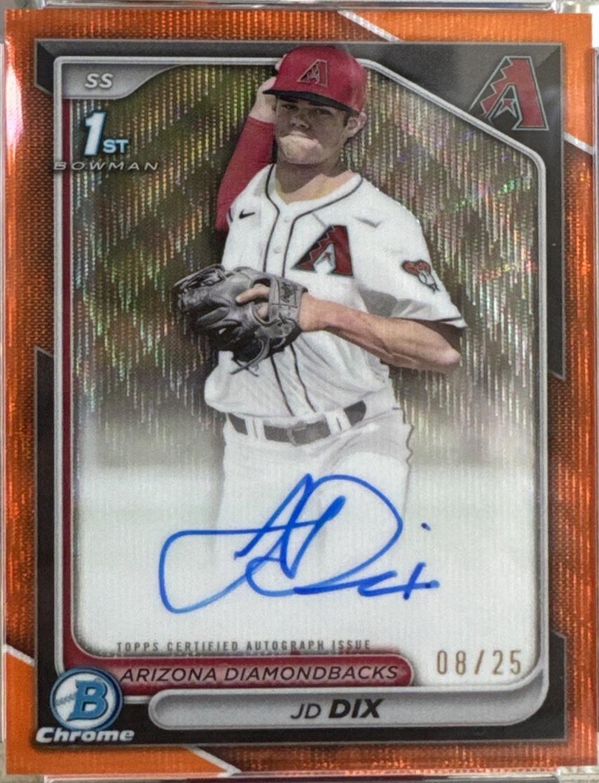 JD Dix [Orange Wave Refractor] #CPA-JD