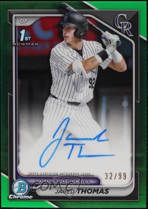 Jared Thomas [Green Lava Refractor] #CPA-JTH