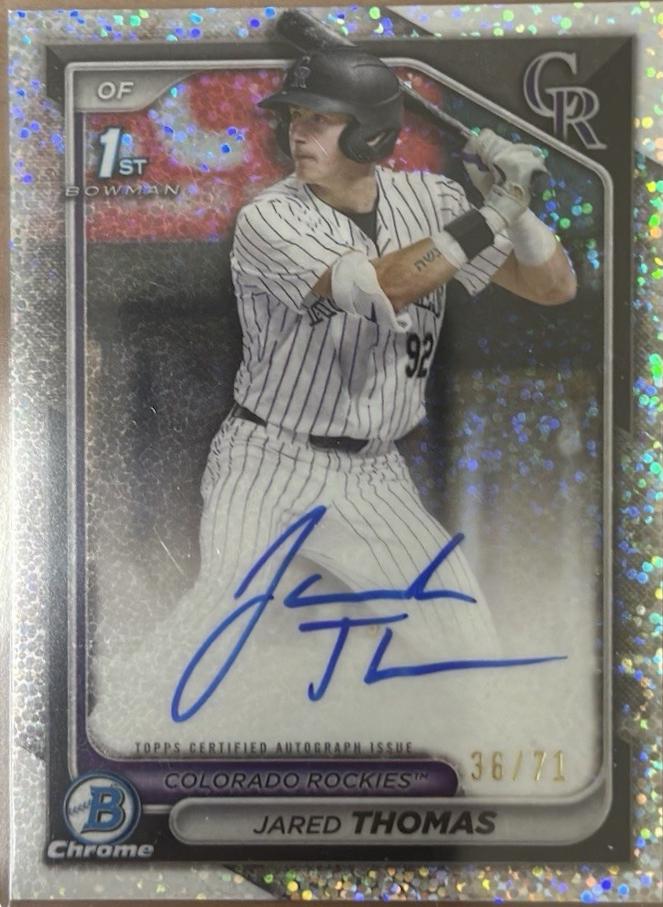 Jared Thomas [Sparkles Refractor] #CPA-JTH