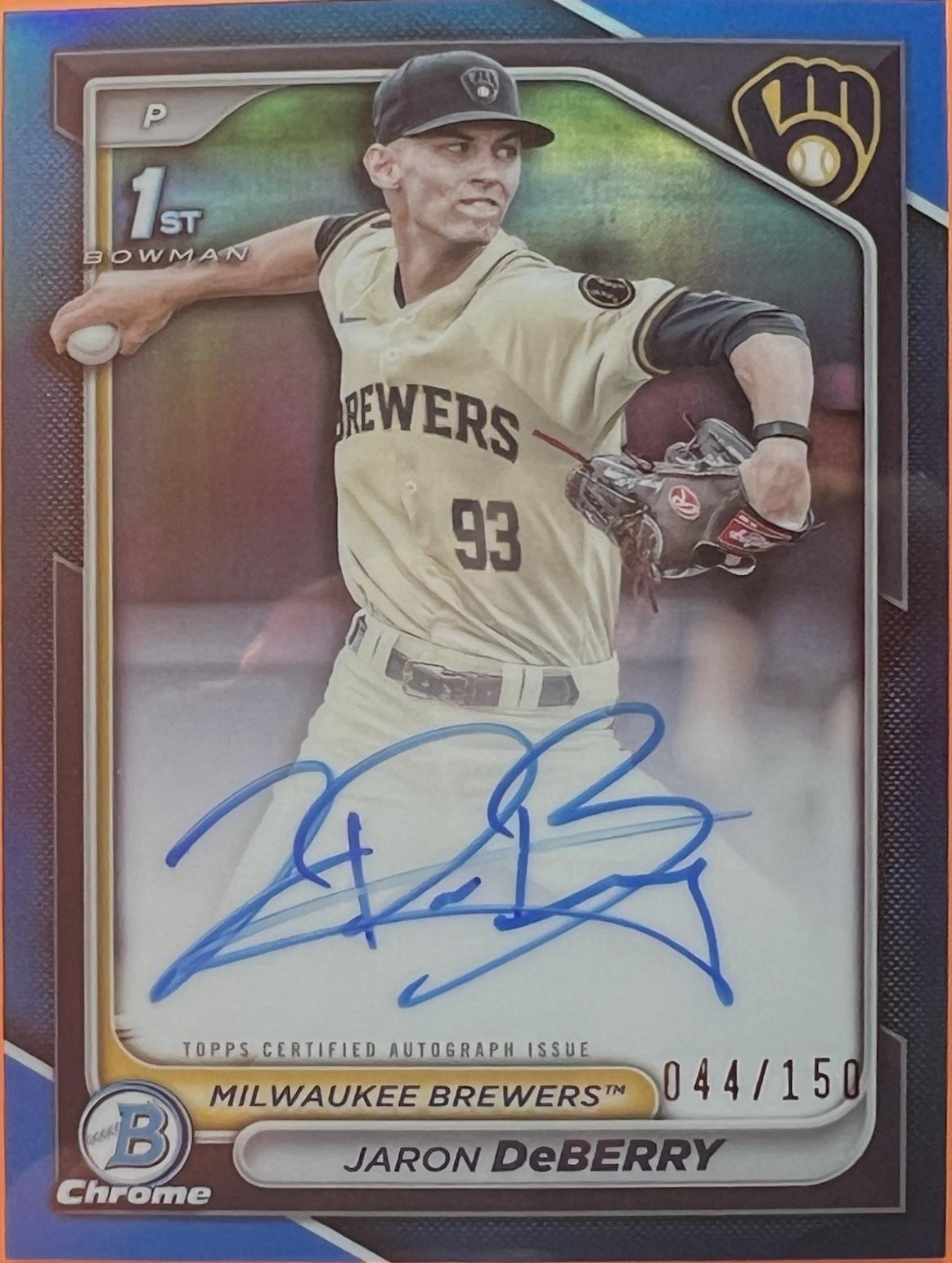 Jaron DeBerry [Blue Refractor] #CPA-JDE