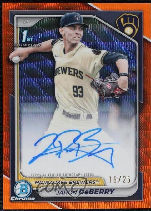 Jaron DeBerry [Orange Wave Refractor] #CPA-JDE
