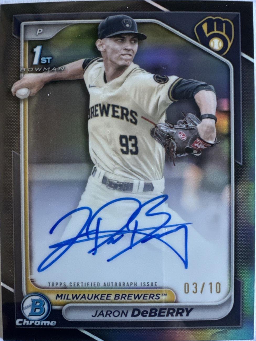 Jaron DeBerry [X-fractor Black] #CPA-JDE