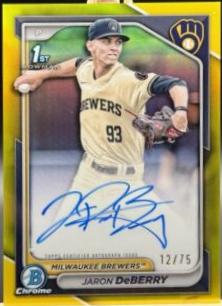 Jaron DeBerry [Yellow Refractor] #CPA-JDE