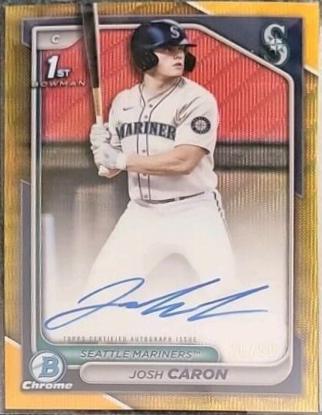 Josh Caron [Gold Wave Refractor] #CPA-JCA