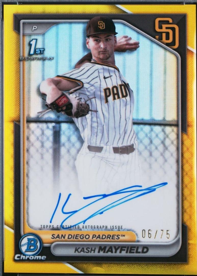 Kash Mayfield [Yellow Refractor] #CPA-KM