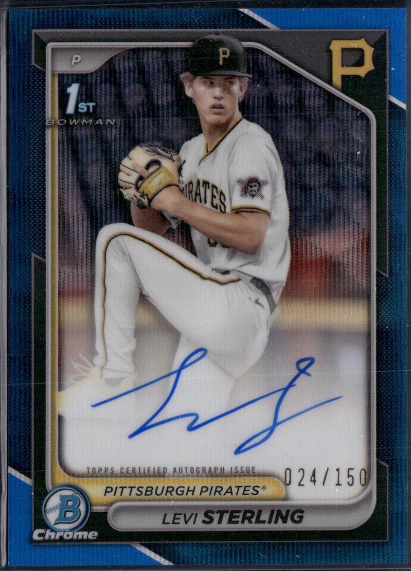 Levi Sterling [Blue Wave Refractor] #CPA-LS